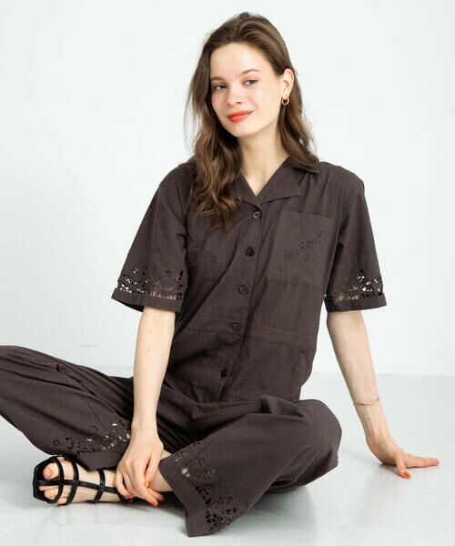 Sonny Label / サニーレーベル サロペット・オールインワン | エンブロイダリーコットンオールインワン | 詳細2