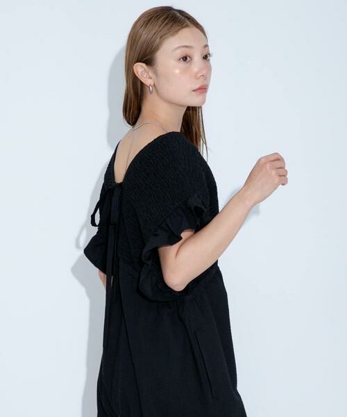 Sonny Label / サニーレーベル サロペット・オールインワン | シャーリングサマーオールインワン | 詳細3