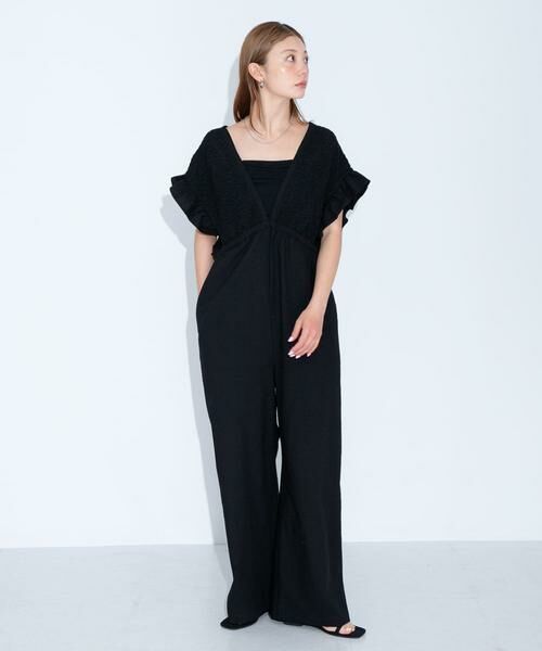 Sonny Label / サニーレーベル サロペット・オールインワン | シャーリングサマーオールインワン | 詳細6