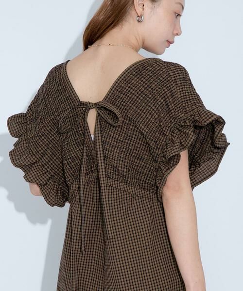 Sonny Label / サニーレーベル サロペット・オールインワン | シャーリングサマーオールインワン | 詳細14