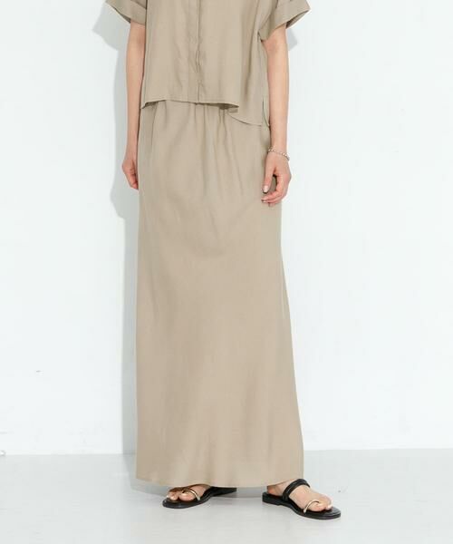 Sonny Label / サニーレーベル スカート | リネン混セミマーメイドスカート | 詳細16