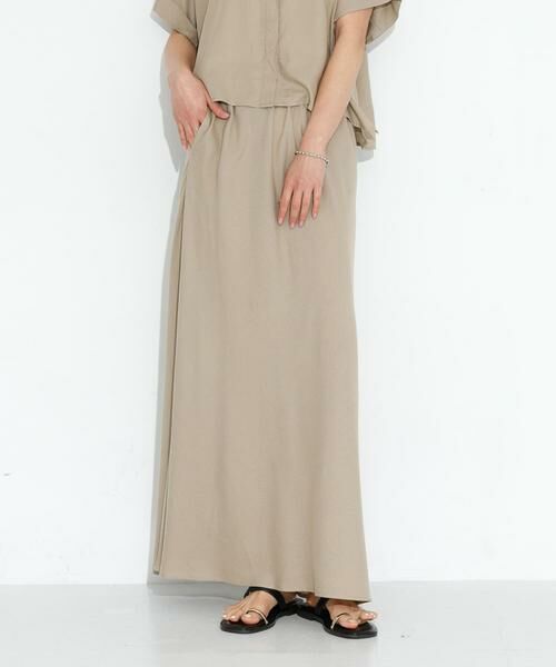 Sonny Label / サニーレーベル スカート | リネン混セミマーメイドスカート | 詳細17