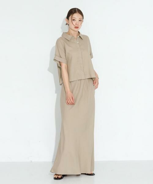 Sonny Label / サニーレーベル スカート | リネン混セミマーメイドスカート | 詳細23