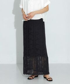 Sonny Label / サニーレーベル スカート | フラワーメッシュスカート