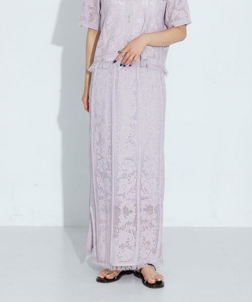 Sonny Label / サニーレーベル スカート | フラワーメッシュスカート | 詳細1