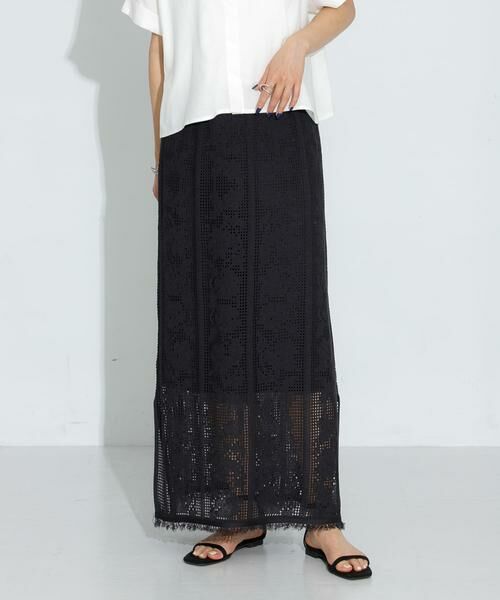 Sonny Label / サニーレーベル スカート | フラワーメッシュスカート | 詳細24