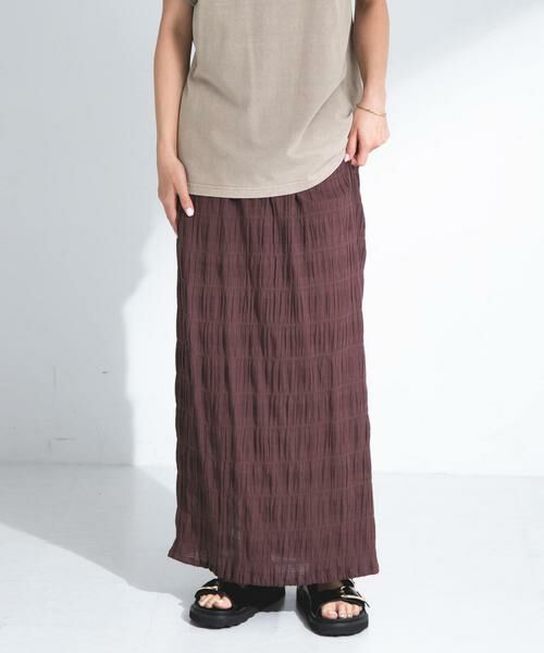 Sonny Label / サニーレーベル スカート | コットンシャーリングIラインスカート | 詳細1