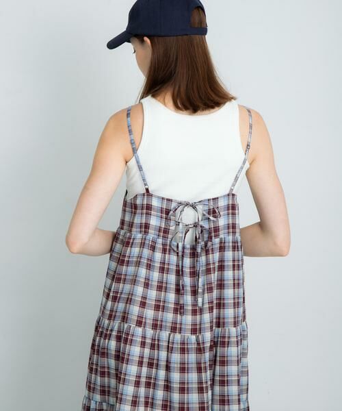 Sonny Label / サニーレーベル ワンピース | 『UR TECH』チェックティアードキャミワンピース | 詳細4