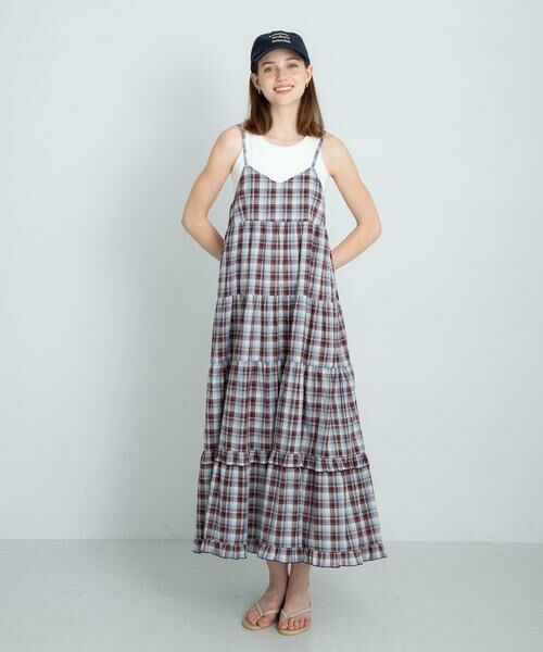 Sonny Label / サニーレーベル ワンピース | 『UR TECH』チェックティアードキャミワンピース | 詳細5