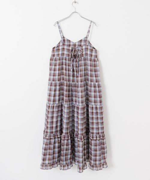 Sonny Label / サニーレーベル ワンピース | 『UR TECH』チェックティアードキャミワンピース | 詳細9