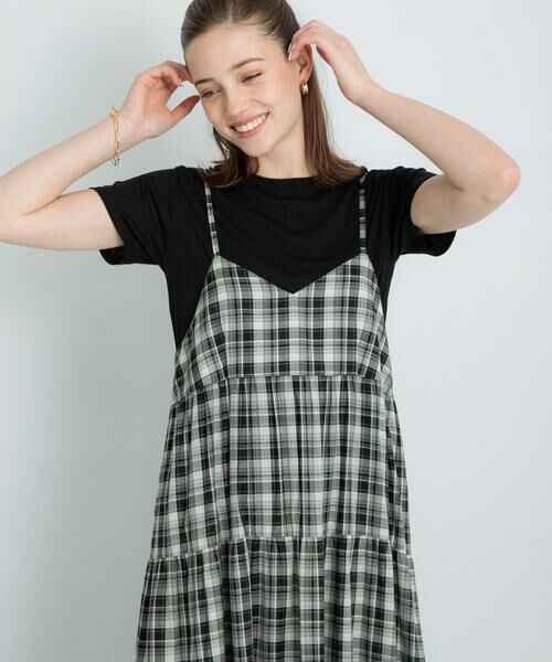 Sonny Label / サニーレーベル ワンピース | 『UR TECH』チェックティアードキャミワンピース | 詳細15