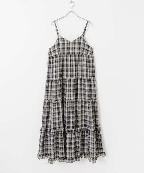Sonny Label / サニーレーベル ワンピース | 『UR TECH』チェックティアードキャミワンピース | 詳細25
