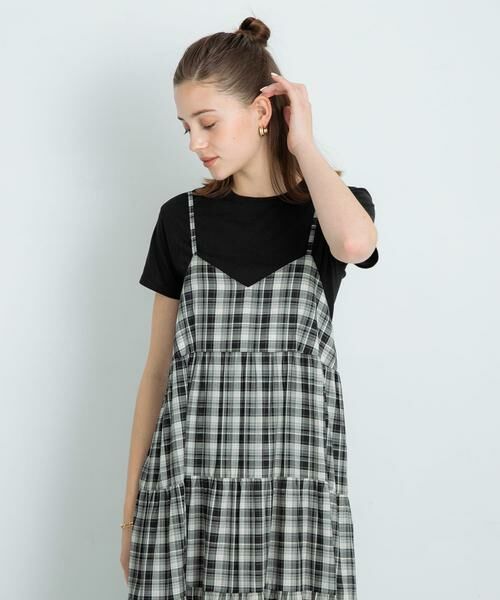 Sonny Label / サニーレーベル ワンピース | 『UR TECH』チェックティアードキャミワンピース | 詳細16