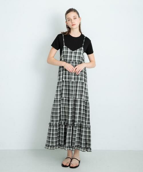 Sonny Label / サニーレーベル ワンピース | 『UR TECH』チェックティアードキャミワンピース | 詳細18