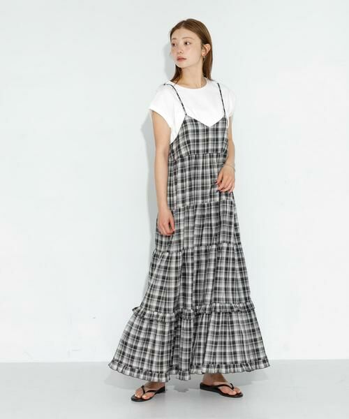 Sonny Label / サニーレーベル ワンピース | 『UR TECH』チェックティアードキャミワンピース | 詳細20