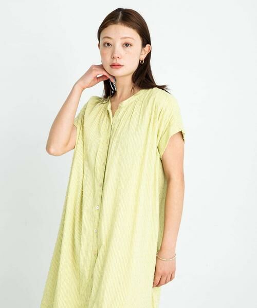 Sonny Label / サニーレーベル ワンピース | コットンストライプドビーギャザーワンピース | 詳細2