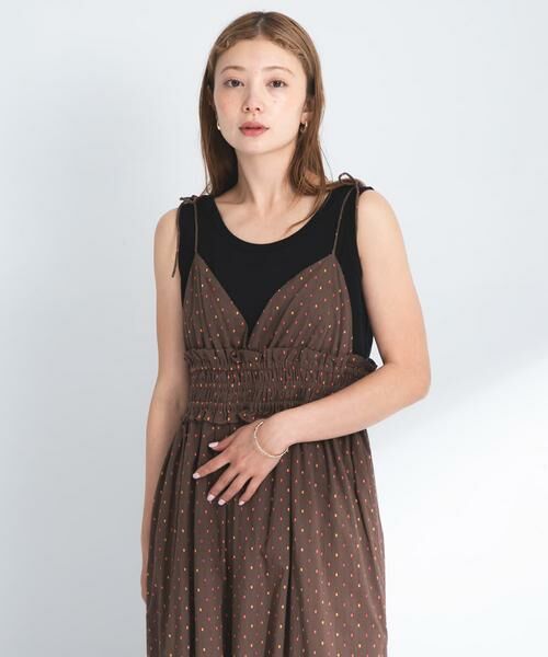 Sonny Label / サニーレーベル ワンピース | コットンドビーシャーリングキャミワンピース | 詳細2