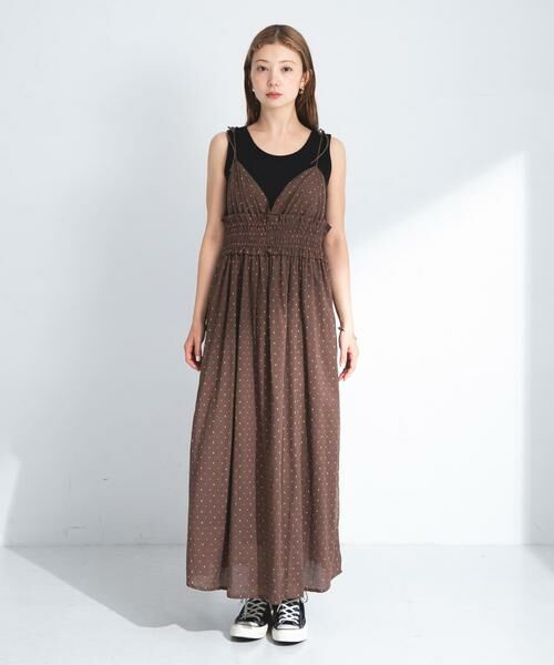 Sonny Label / サニーレーベル ワンピース | コットンドビーシャーリングキャミワンピース | 詳細7