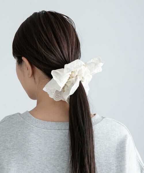 Sonny Label / サニーレーベル ヘアゴム・シュシュ | コットンレースシュシュ | 詳細1