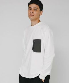 Sonny Label / サニーレーベル Tシャツ | ヘビーウェイトナイロン布帛ポケットロングスリーブTシャツ