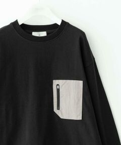 Sonny Label / サニーレーベル Tシャツ | ヘビーウェイトナイロン布帛ポケットロングスリーブTシャツ