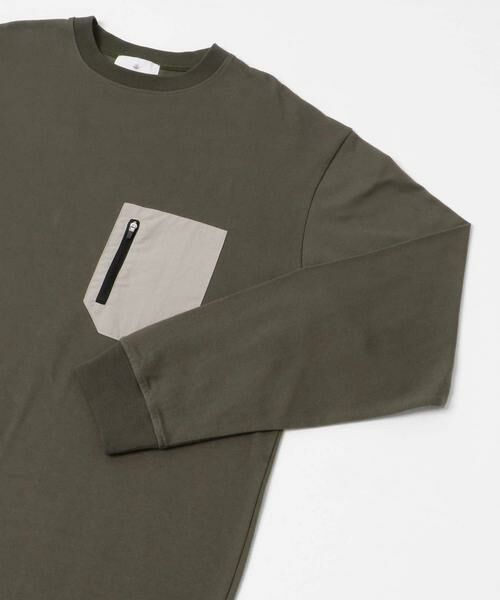 Sonny Label / サニーレーベル Tシャツ | ヘビーウェイトナイロン布帛ポケットロングスリーブTシャツ | 詳細10