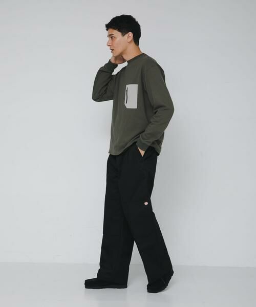 Sonny Label / サニーレーベル Tシャツ | ヘビーウェイトナイロン布帛ポケットロングスリーブTシャツ | 詳細6