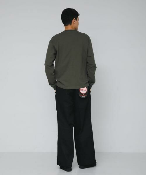 Sonny Label / サニーレーベル Tシャツ | ヘビーウェイトナイロン布帛ポケットロングスリーブTシャツ | 詳細7