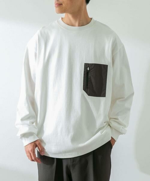 Sonny Label / サニーレーベル Tシャツ | ヘビーウェイトナイロン布帛ポケットロングスリーブTシャツ | 詳細25