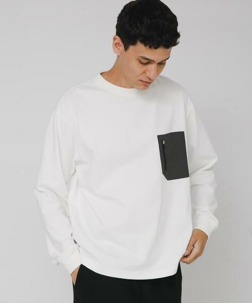 Sonny Label / サニーレーベル Tシャツ | ヘビーウェイトナイロン布帛ポケットロングスリーブTシャツ | 詳細16