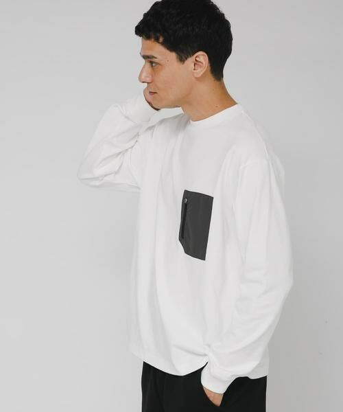 Sonny Label / サニーレーベル Tシャツ | ヘビーウェイトナイロン布帛ポケットロングスリーブTシャツ | 詳細17