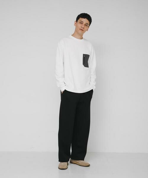 Sonny Label / サニーレーベル Tシャツ | ヘビーウェイトナイロン布帛ポケットロングスリーブTシャツ | 詳細20