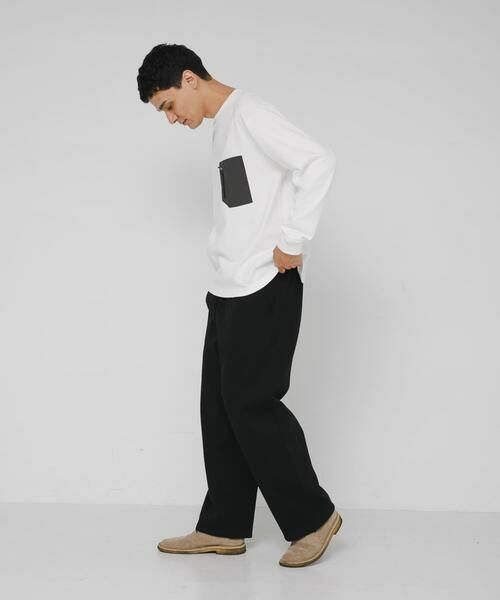 Sonny Label / サニーレーベル Tシャツ | ヘビーウェイトナイロン布帛ポケットロングスリーブTシャツ | 詳細21