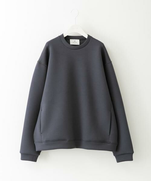 Sonny Label/サニーレーベル ダンボールニットクルーネックプルオーバー チャコールグレー M