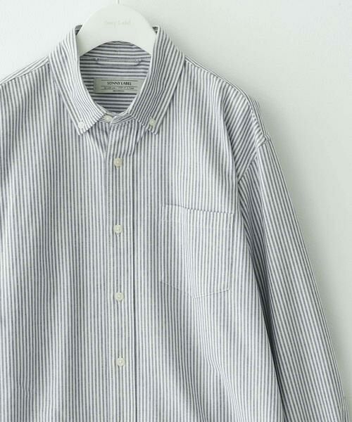 Sonny Label/サニーレーベル 抗菌オックスボタンダウン長袖シャツ ホワイト系その他 L Sonny Label/サニーレーベル 抗菌オックスボタンダウン長袖シャツ ホワイト系その他 L