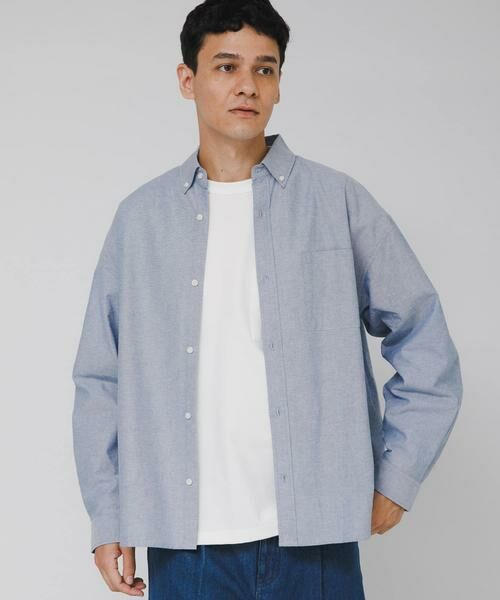 Sonny Label / サニーレーベル シャツ・ブラウス | 抗菌オックスボタンダウンオーバーシャツ | 詳細1
