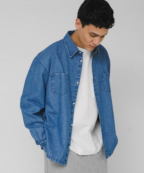 Sonny Label / サニーレーベル シャツ・ブラウス | リラックスフィットデニムシャツ | 詳細1