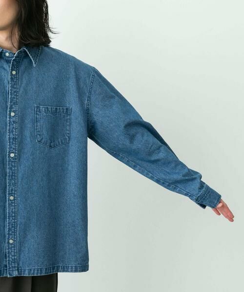 Sonny Label / サニーレーベル シャツ・ブラウス | リラックスフィットデニムシャツ | 詳細15