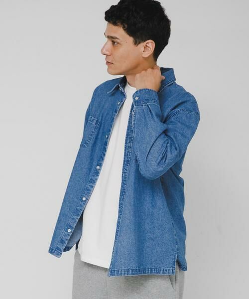 Sonny Label / サニーレーベル シャツ・ブラウス | リラックスフィットデニムシャツ | 詳細4