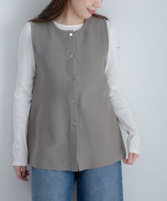 Sonny Label / サニーレーベル ニット・セーター | 『WEB限定』2WAYペプラムニットベスト