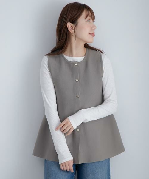 Sonny Label / サニーレーベル ニット・セーター | 『WEB限定』2WAYペプラムニットベスト | 詳細22