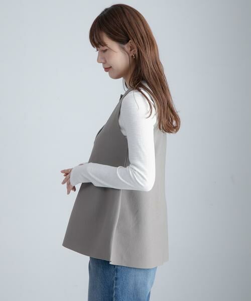 Sonny Label / サニーレーベル ニット・セーター | 『WEB限定』2WAYペプラムニットベスト | 詳細24