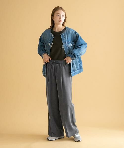 Sonny Label / サニーレーベル その他パンツ | タックワイドイージーパンツ | 詳細23