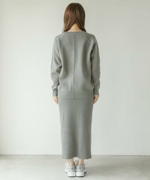 Sonny Label / サニーレーベル ワンピース | 『WEB限定』スウェットライクニット×スカートセットアップ | 詳細20