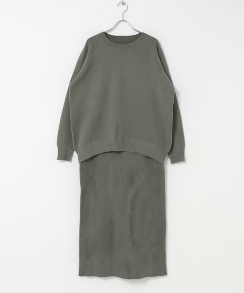Sonny Label / サニーレーベル ワンピース | 『WEB限定』スウェットライクニット×スカートセットアップ | 詳細21