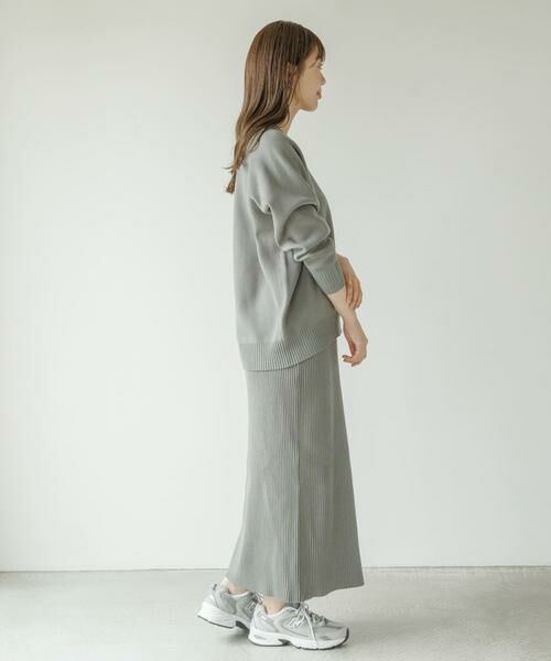 Sonny Label / サニーレーベル ワンピース | 『WEB限定』スウェットライクニット×スカートセットアップ | 詳細16