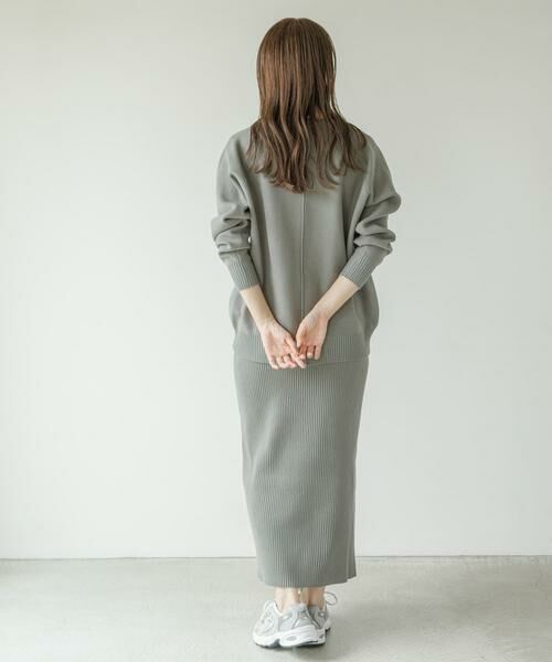 Sonny Label / サニーレーベル ワンピース | 『WEB限定』スウェットライクニット×スカートセットアップ | 詳細17