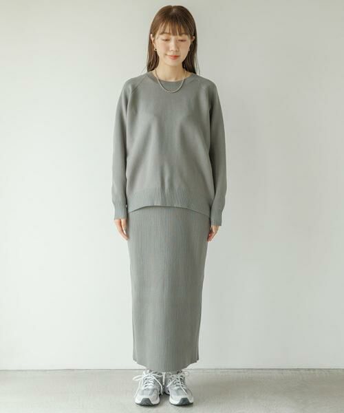 Sonny Label / サニーレーベル ワンピース | 『WEB限定』スウェットライクニット×スカートセットアップ | 詳細18