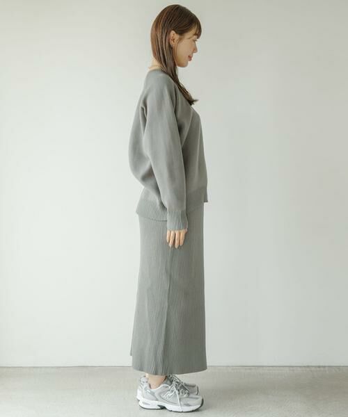 Sonny Label / サニーレーベル ワンピース | 『WEB限定』スウェットライクニット×スカートセットアップ | 詳細19