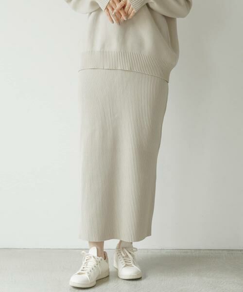 Sonny Label / サニーレーベル ワンピース | 『WEB限定』スウェットライクニット×スカートセットアップ | 詳細26